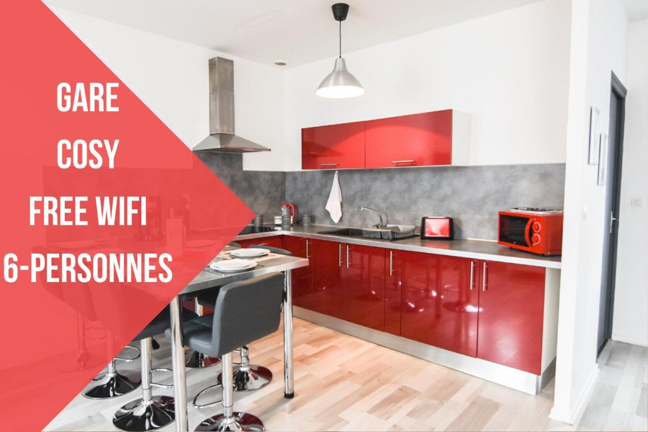 Appartement "Le Terminus " Gare-Cosy-Wifi 6 Personnes Сен-Кантен Екстериор снимка